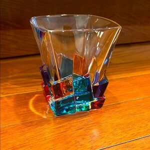 Murano Colorful Glass Art whiskey glass